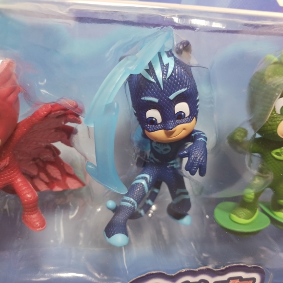 PJ MASK Collectible Figure Set  Pj Robot Gekko Catboy Owlette Rip Cake Toppers - Picture 4 of 6